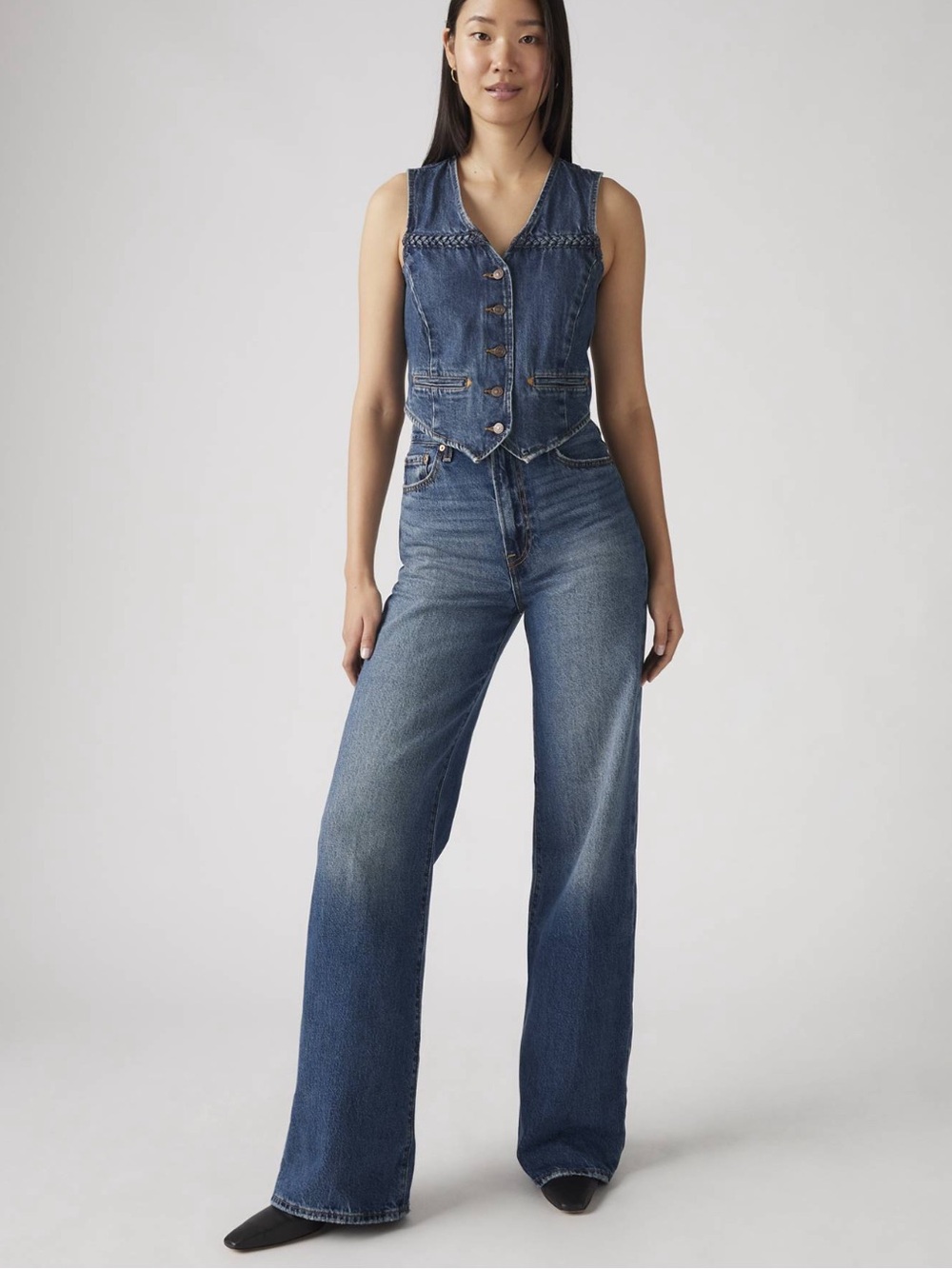 Levi’s Ribcage Wide Leg Jeans 28x34 - Picture 3 of 11